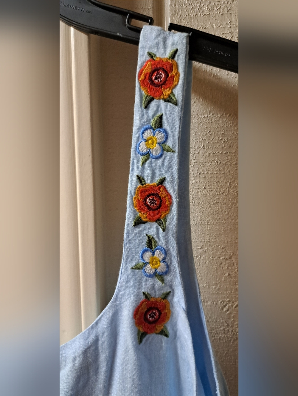 ❤️Fanm Mon Lulu Dress Tuckernuck Linen Lined Embroidered Maxi Sz XL - Picture 8 of 14